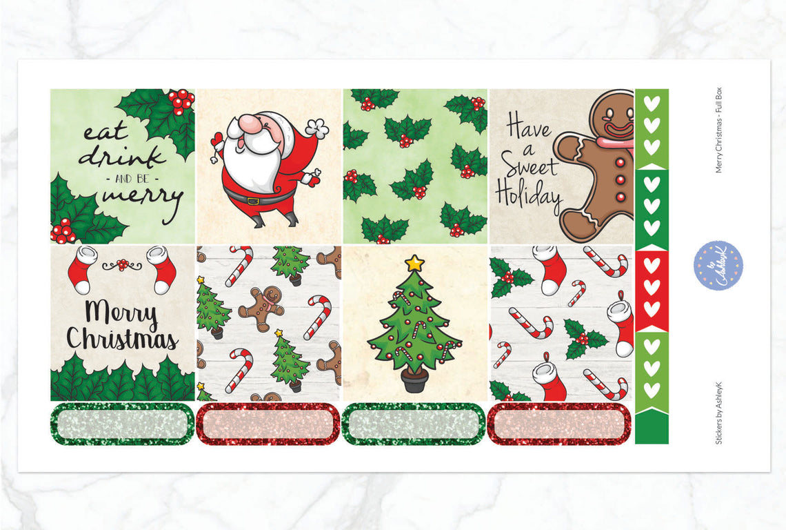 Merry Christmas - Full Box Sheet
