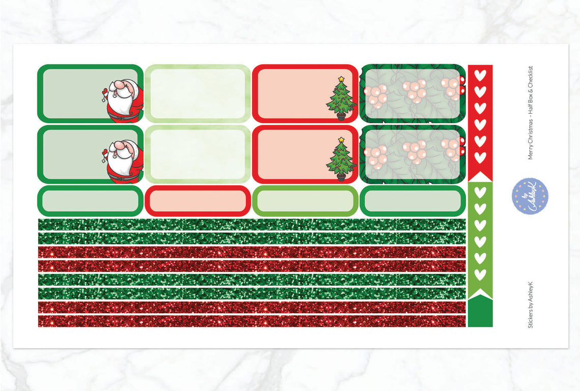 Merry Christmas - Half Box Sheet