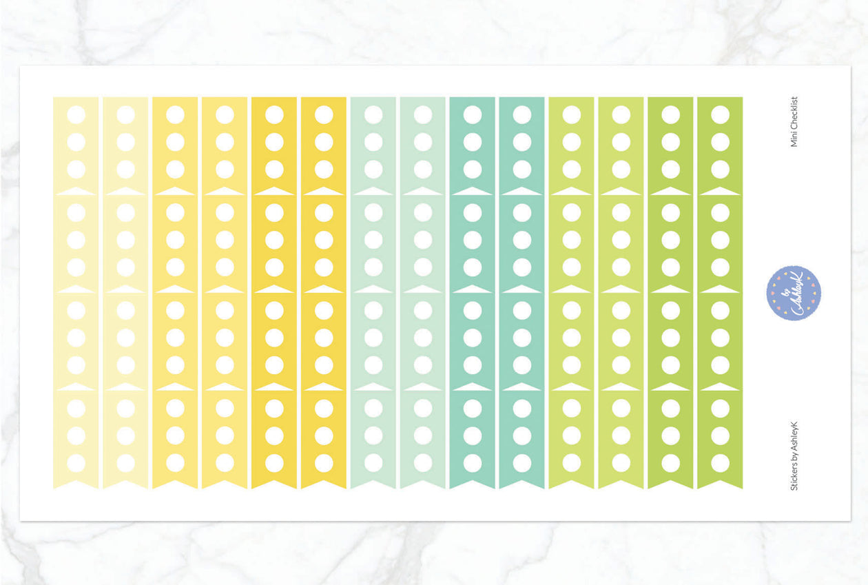 Mini Checklist Stickers - Lemon&Lime