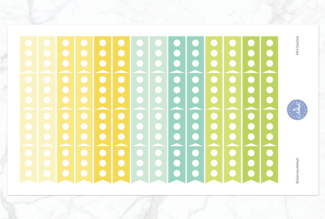 Mini Checklist Stickers - Lemon&Lime