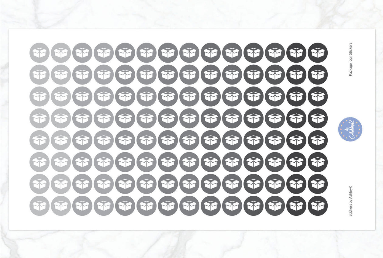 Package Icon Stickers - Monochrome