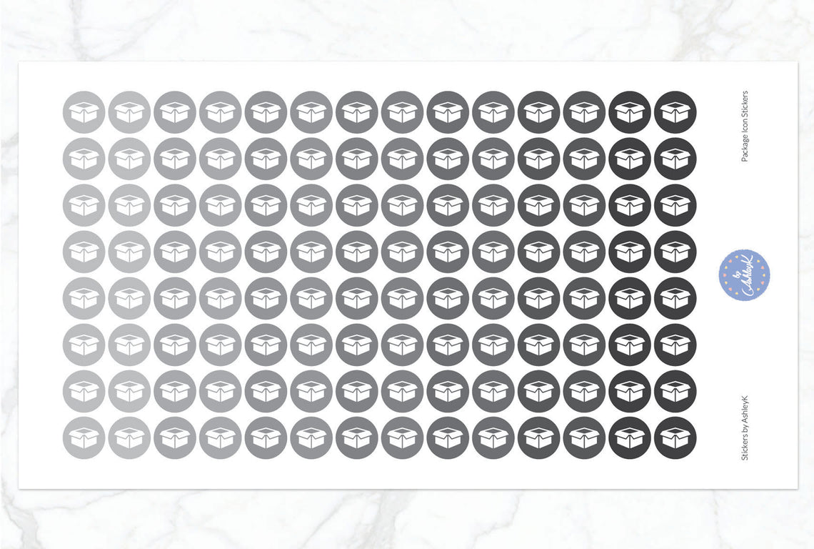 Package Icon Stickers - Monochrome