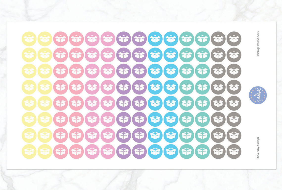 Package Icon Stickers - Pastel