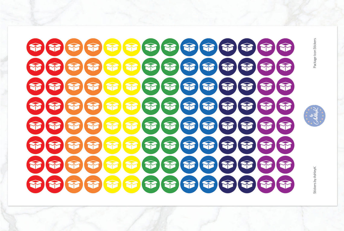 Package Icon Stickers - Rainbow
