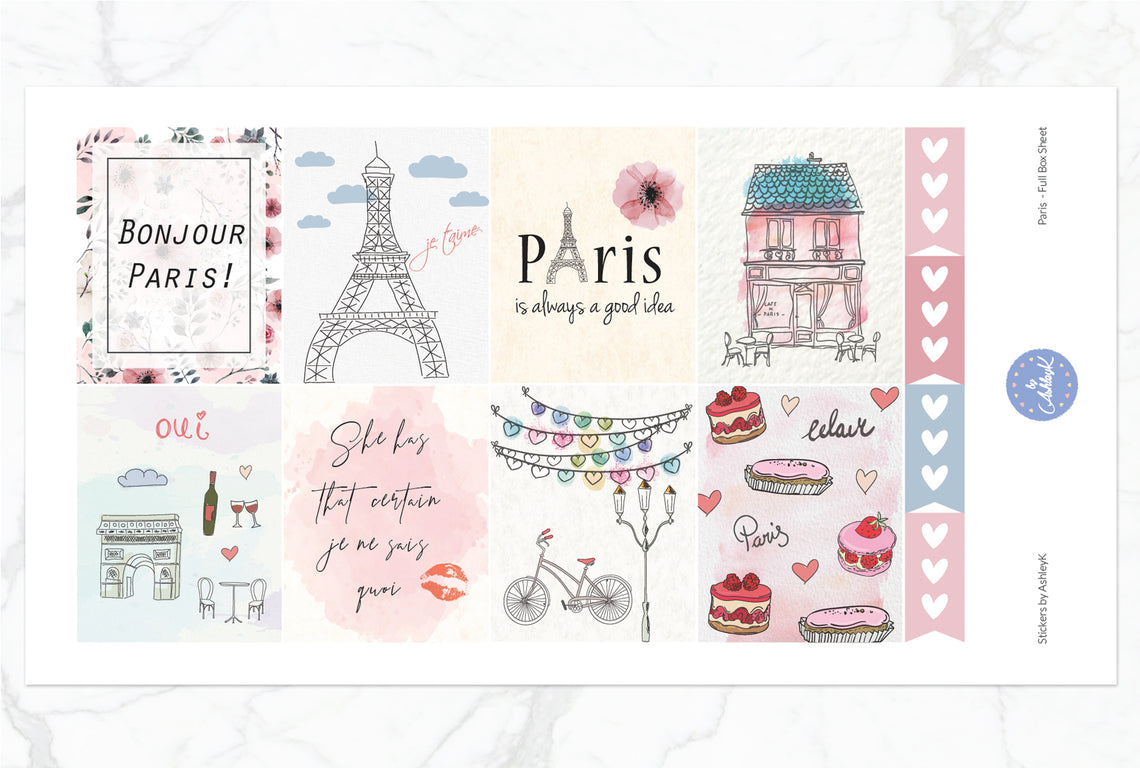 Paris  - Full Box Sheet