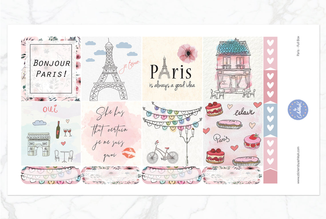 Paris Weekly Kit  - Full Box Sheet