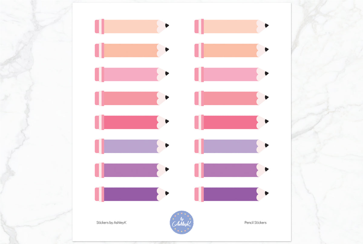 Pencil Stickers – Stickers by AshleyK