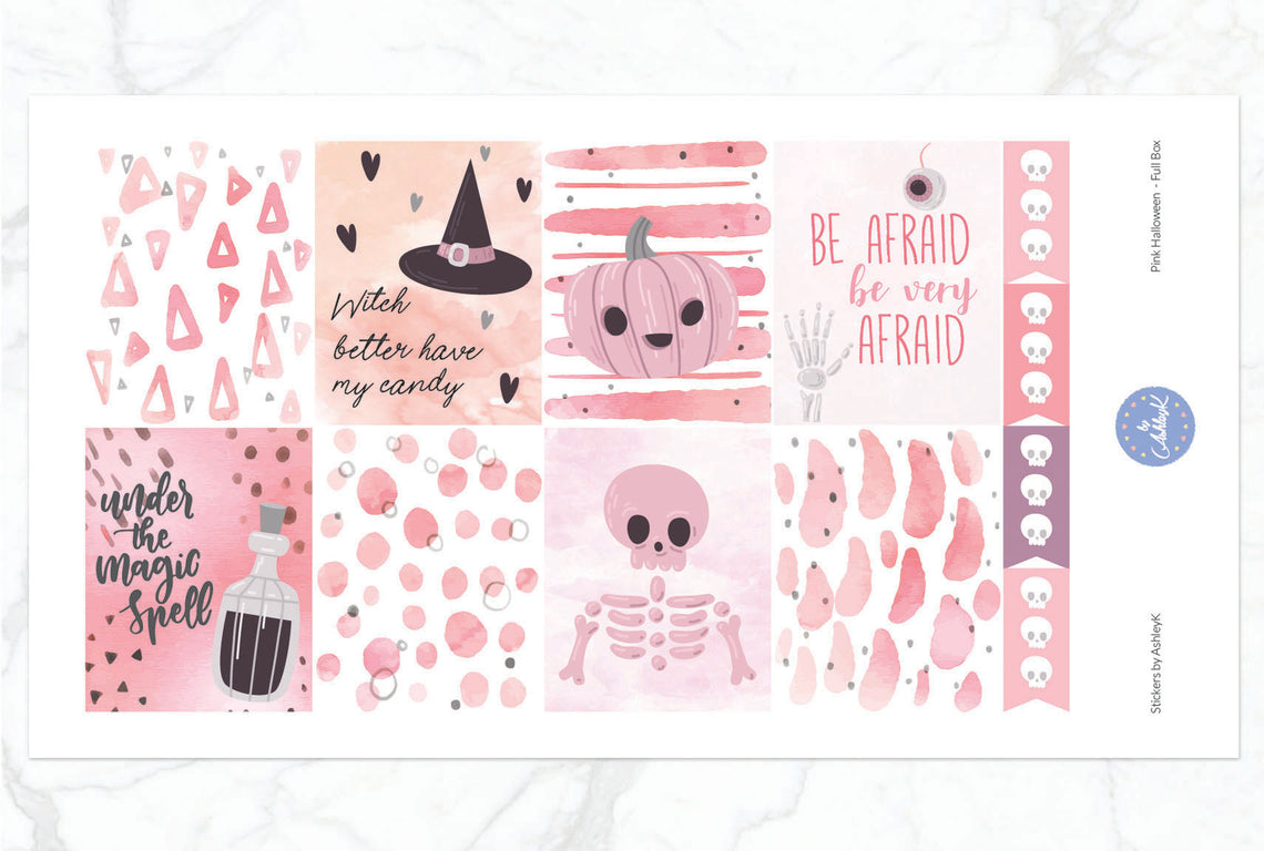 Pink Halloween - Full Box Sheet