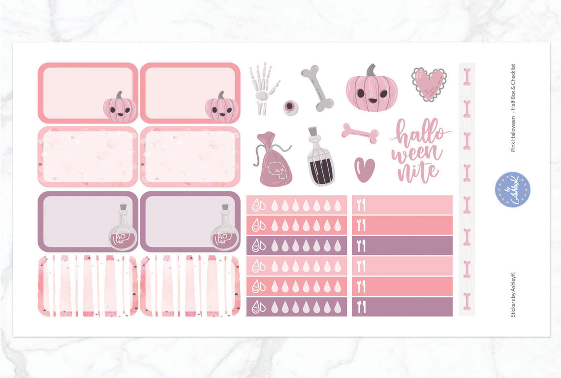 Pink Halloween - Half Box Sheet
