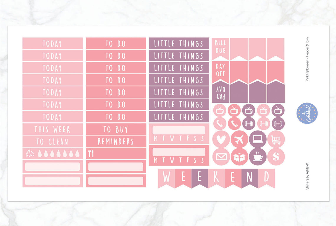 Pink Halloween - Functional Sheet