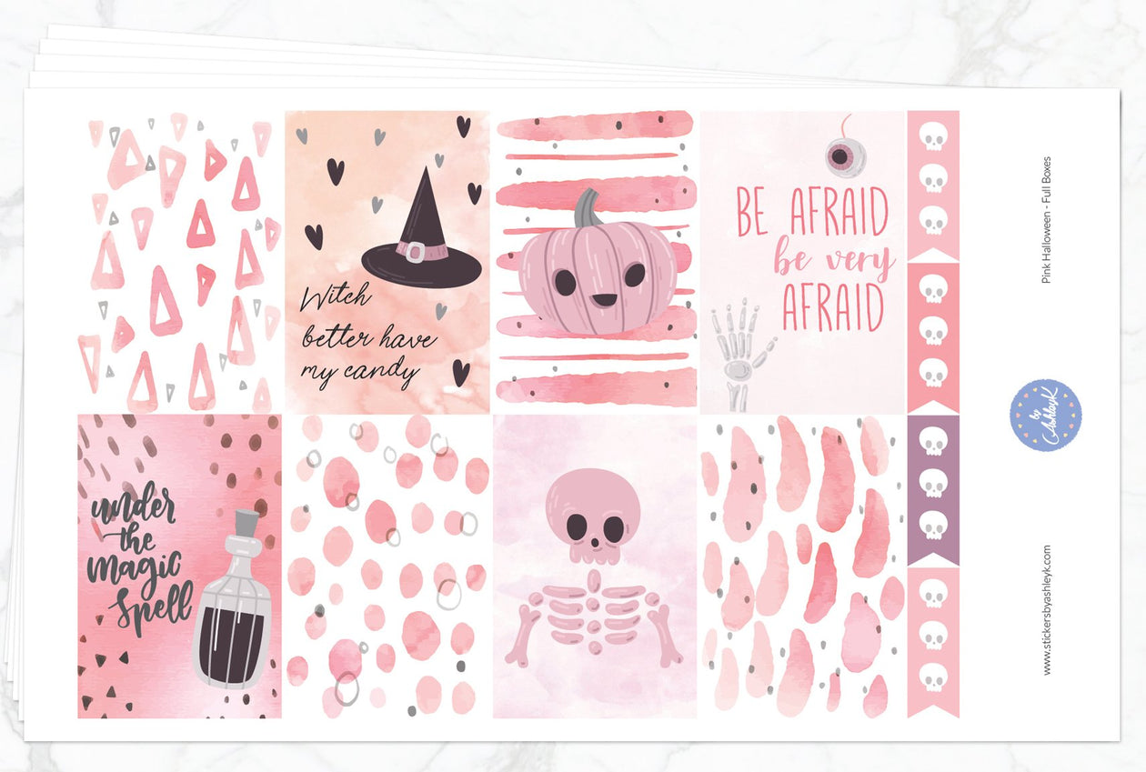 Pink Halloween Weekly Kit  - Full Kit