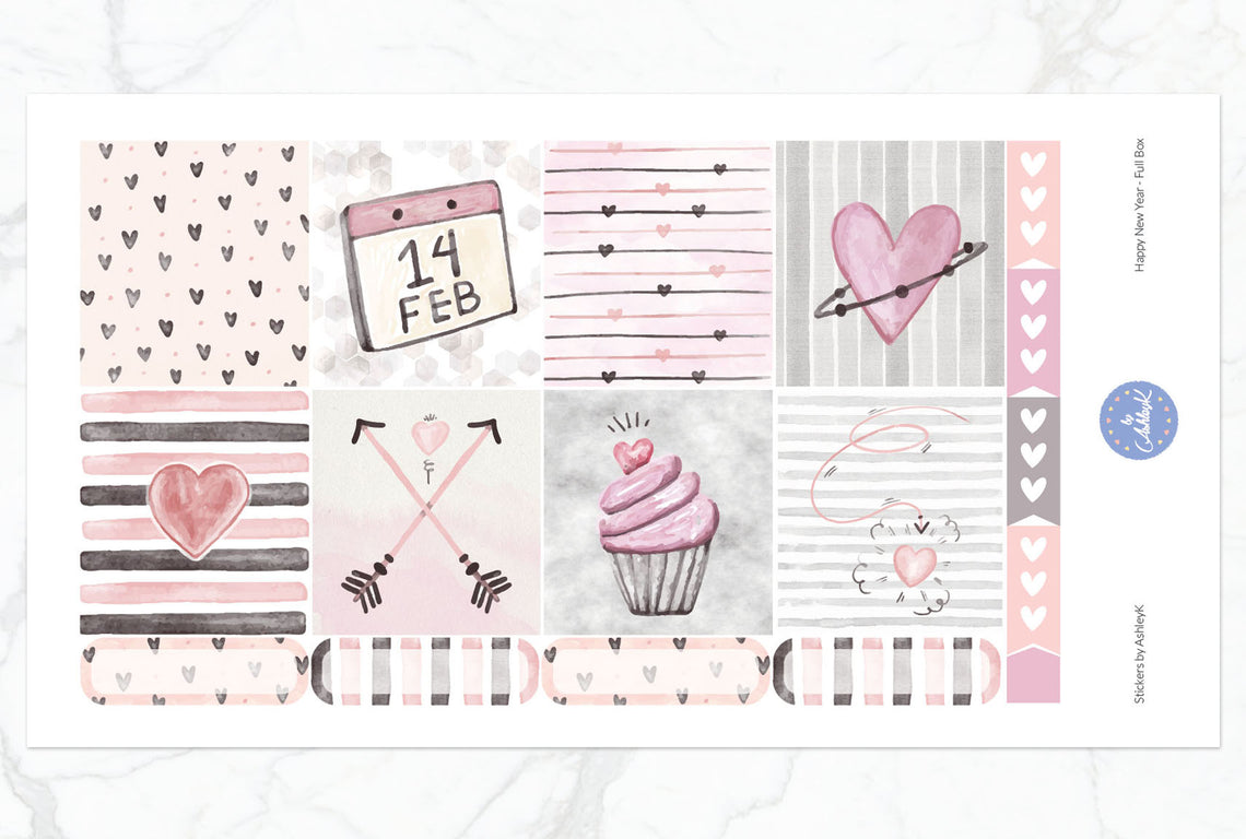 Pink Valentine's Day - Full Box Sheet