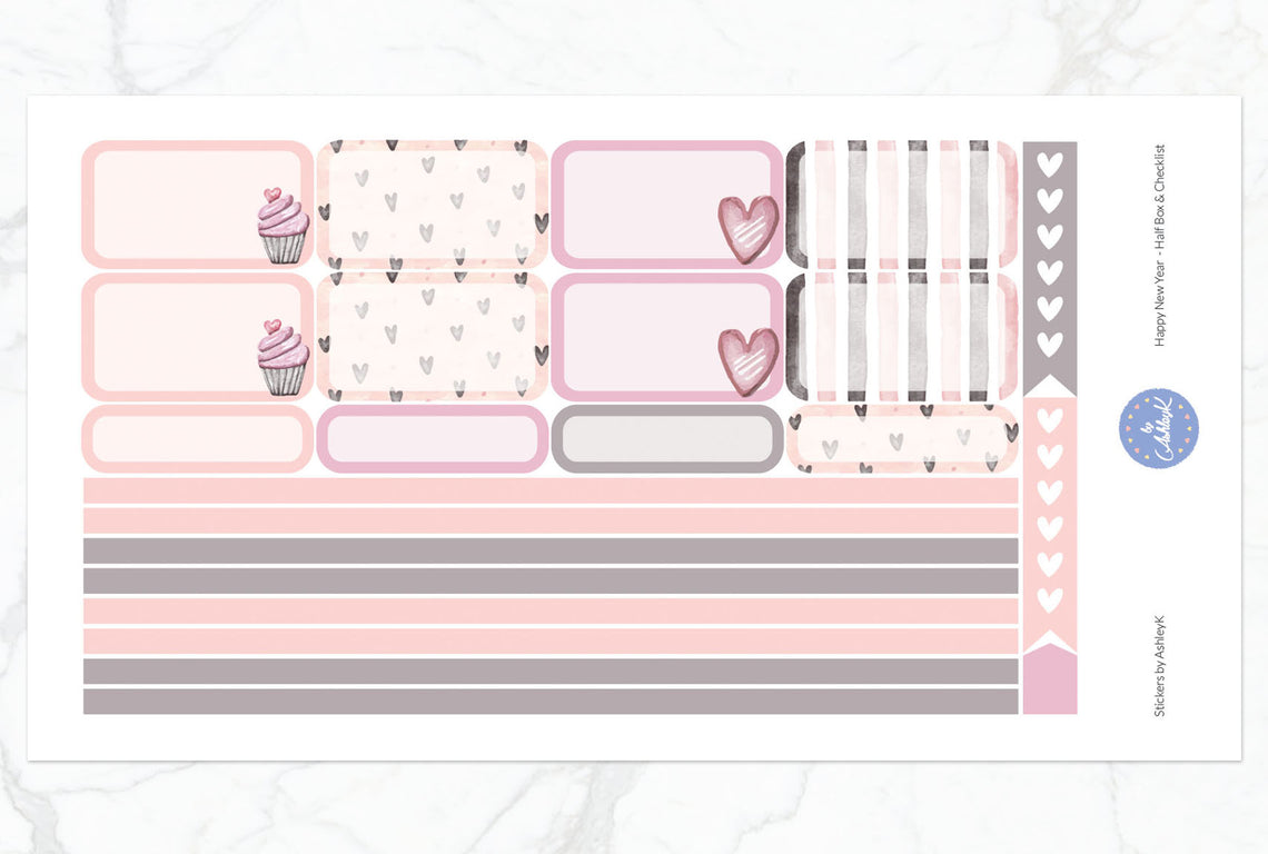 Pink Valentine's Day - Half Box Sheet