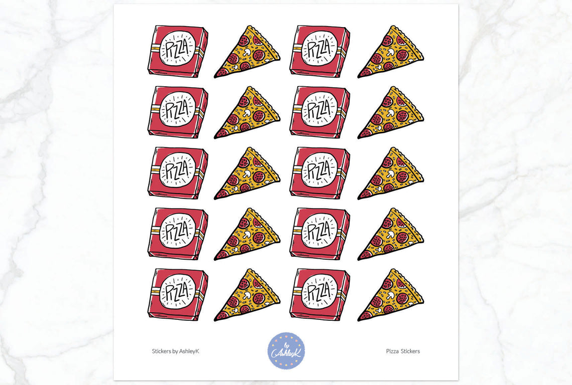 Pizza Stickers - Mixed