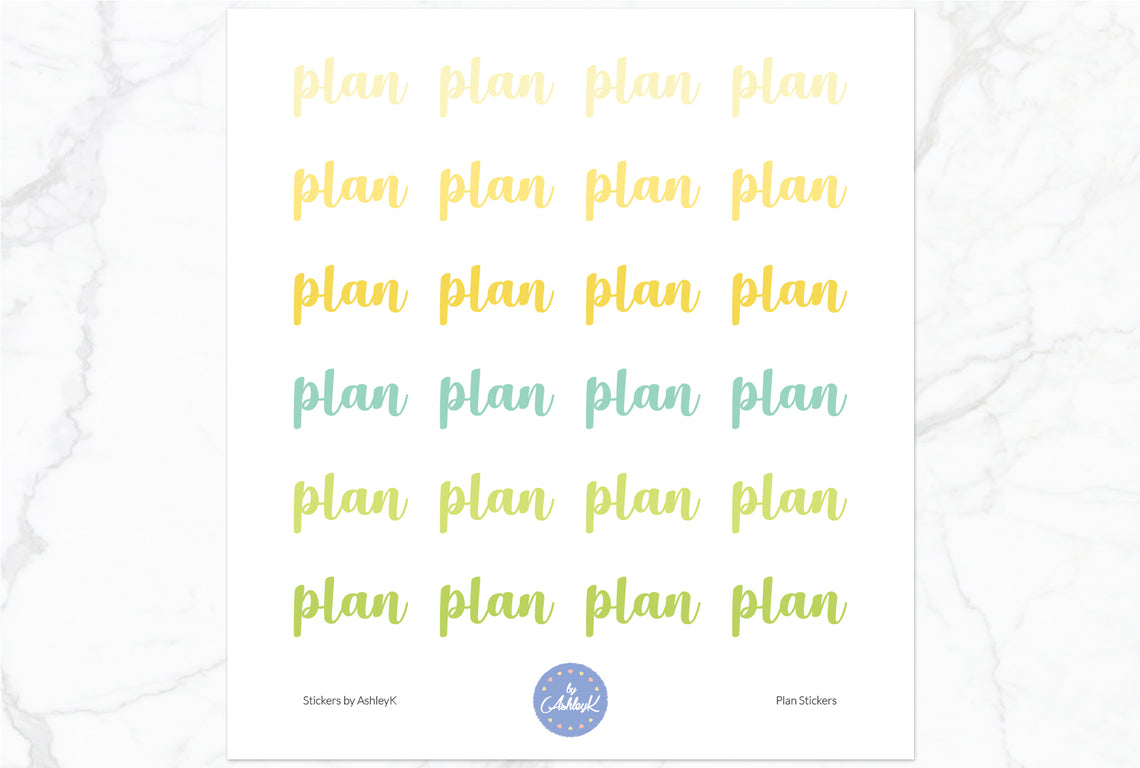 Plan Stickers - Lemon&Lime