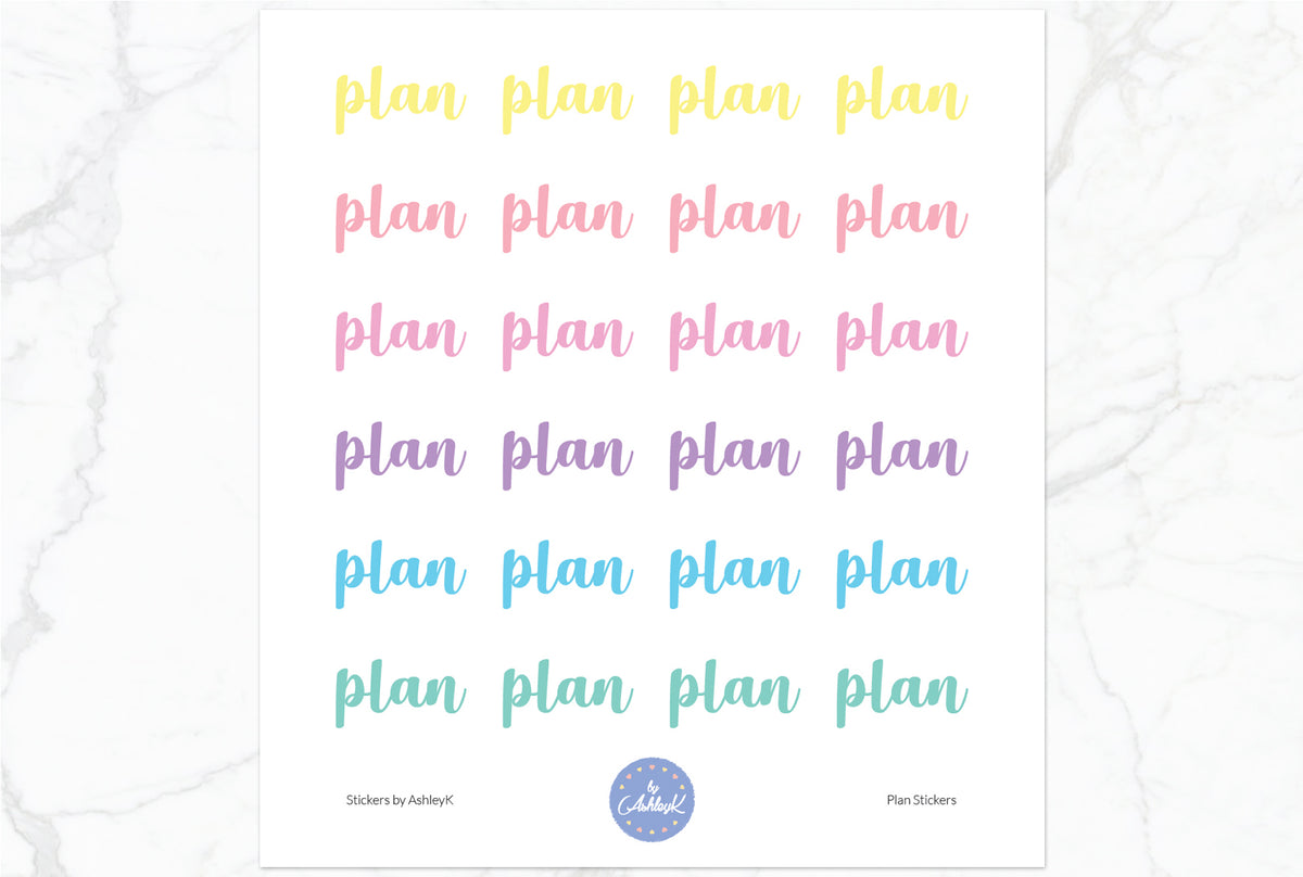 Plan Script Planner Stickers – Stickers by AshleyK