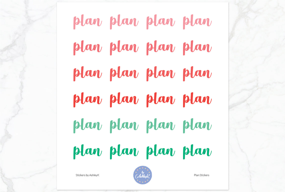 Plan Stickers - Watermelon