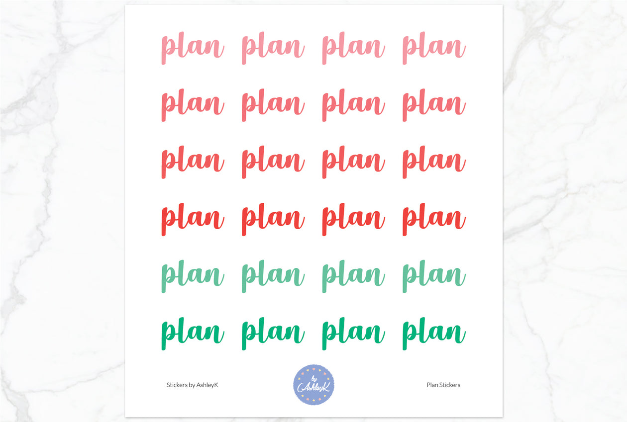 Plan Stickers - Watermelon