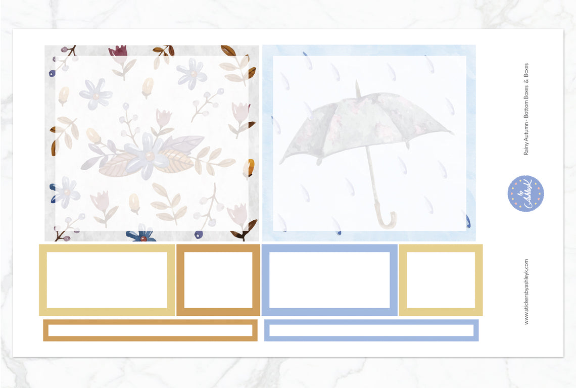 Rainy Autumn Daily Duo Weekly Kit  - Bottom Box Sheet