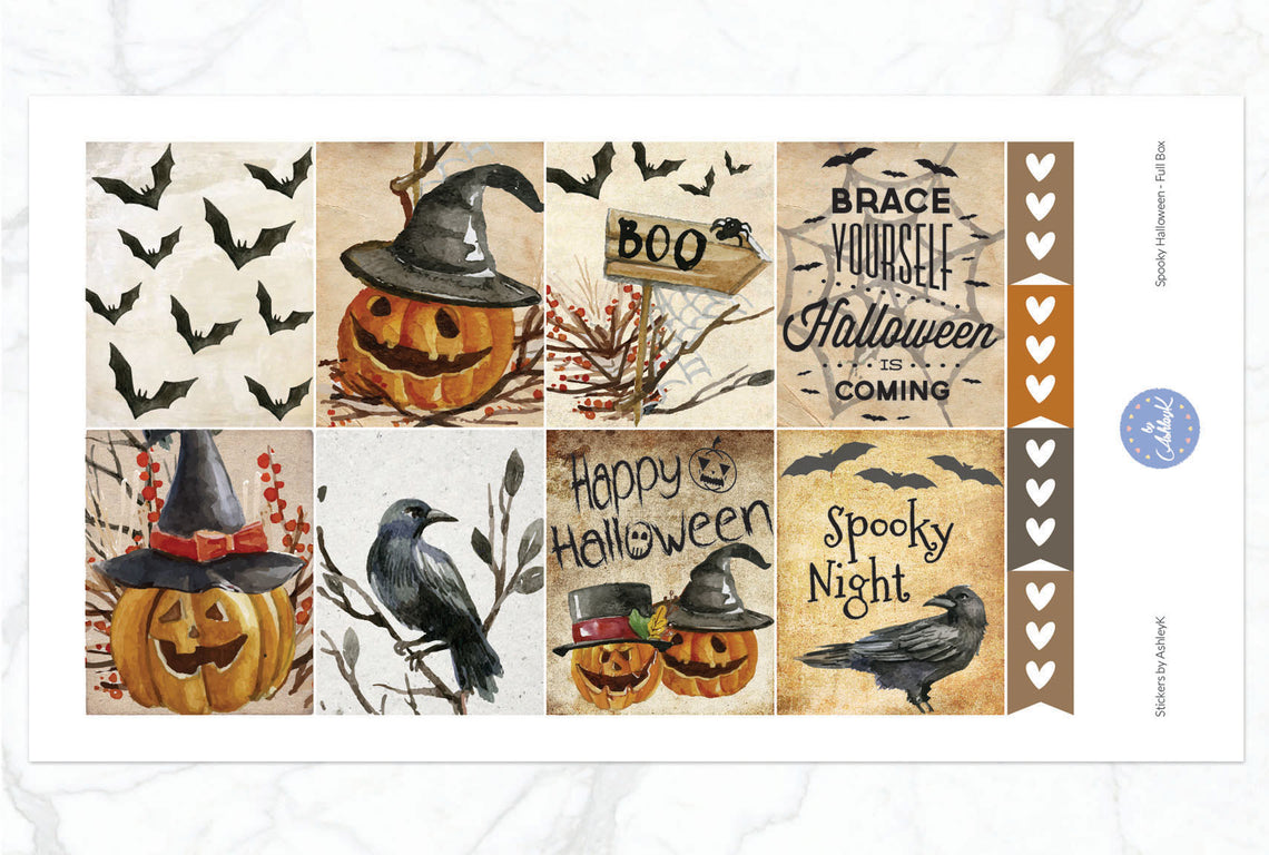 Spooky Halloween - Full Box Sheet