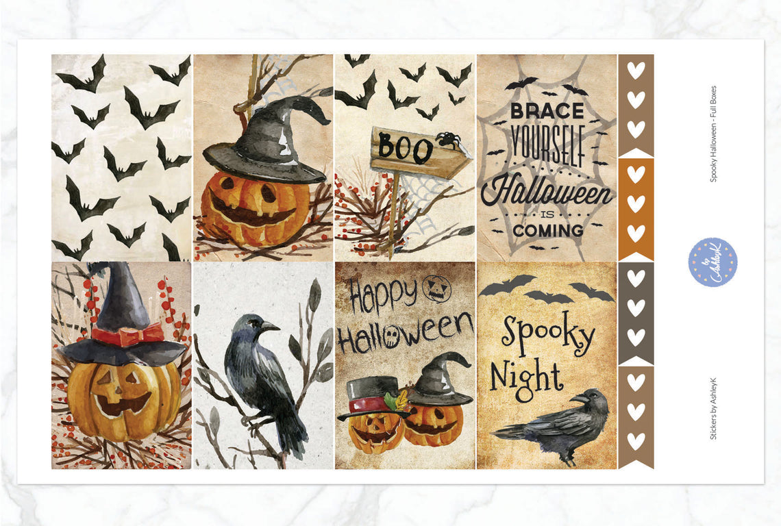 Spooky Halloween - Full Box Sheet