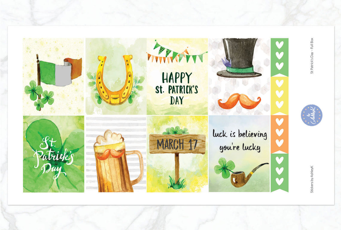 St Patricks Day - Full Box Sheet