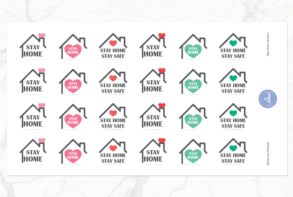 Stay Home Stickers - Watermelon