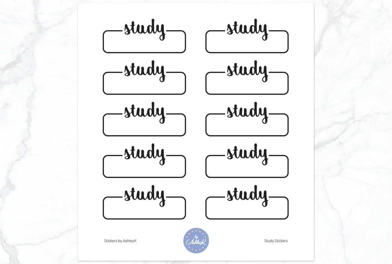 Study Planner Stickers