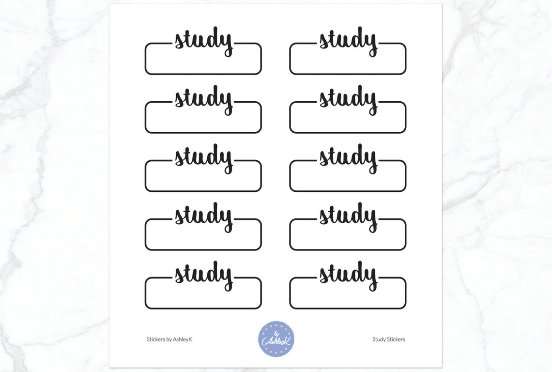 Study Planner Stickers