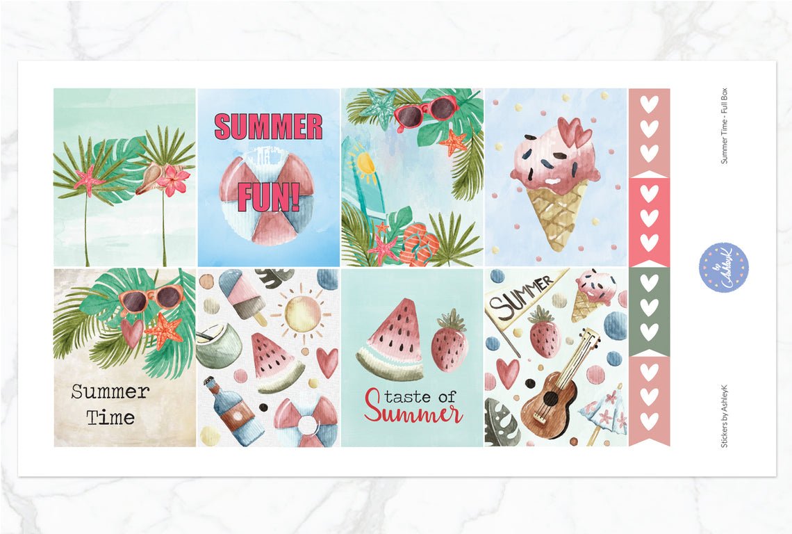 Summer Time Weekly Kit  - Full Box Sheet