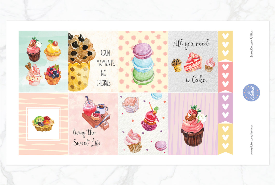 Sweet Dessert Weekly Kit  - Full Box Sheet