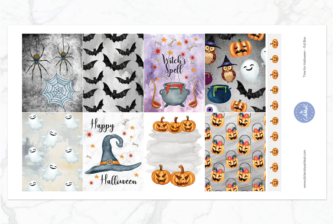 Time for Halloween Weekly Kit  - Full Box Sheet