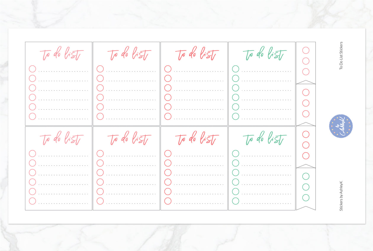 To Do List Stickers - Watermelon