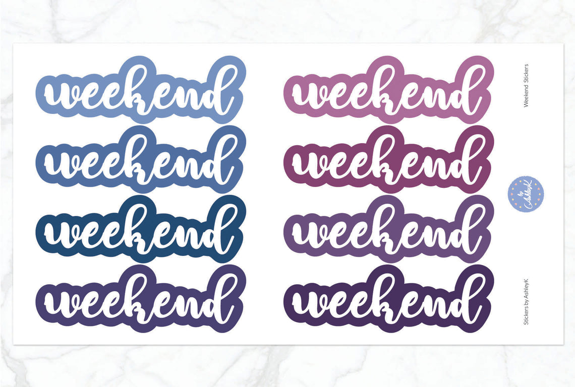 Weekend Stickers - Blueberry