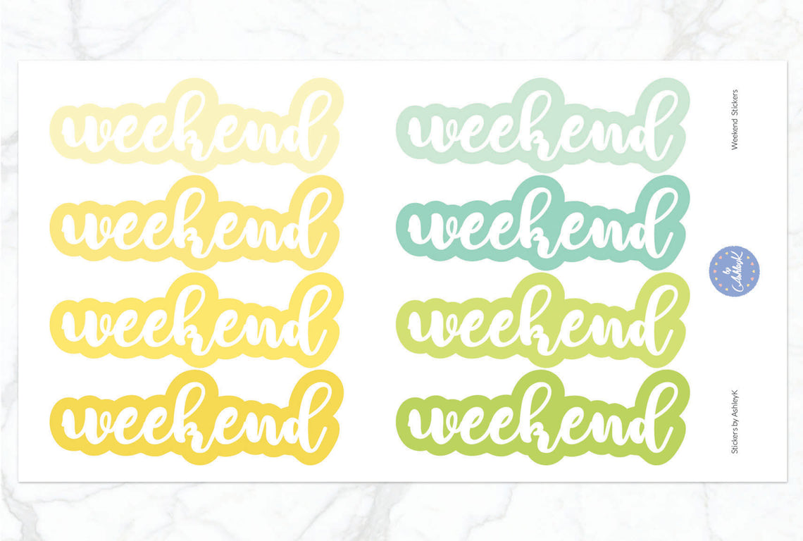 Weekend Stickers - Lemon&Lime