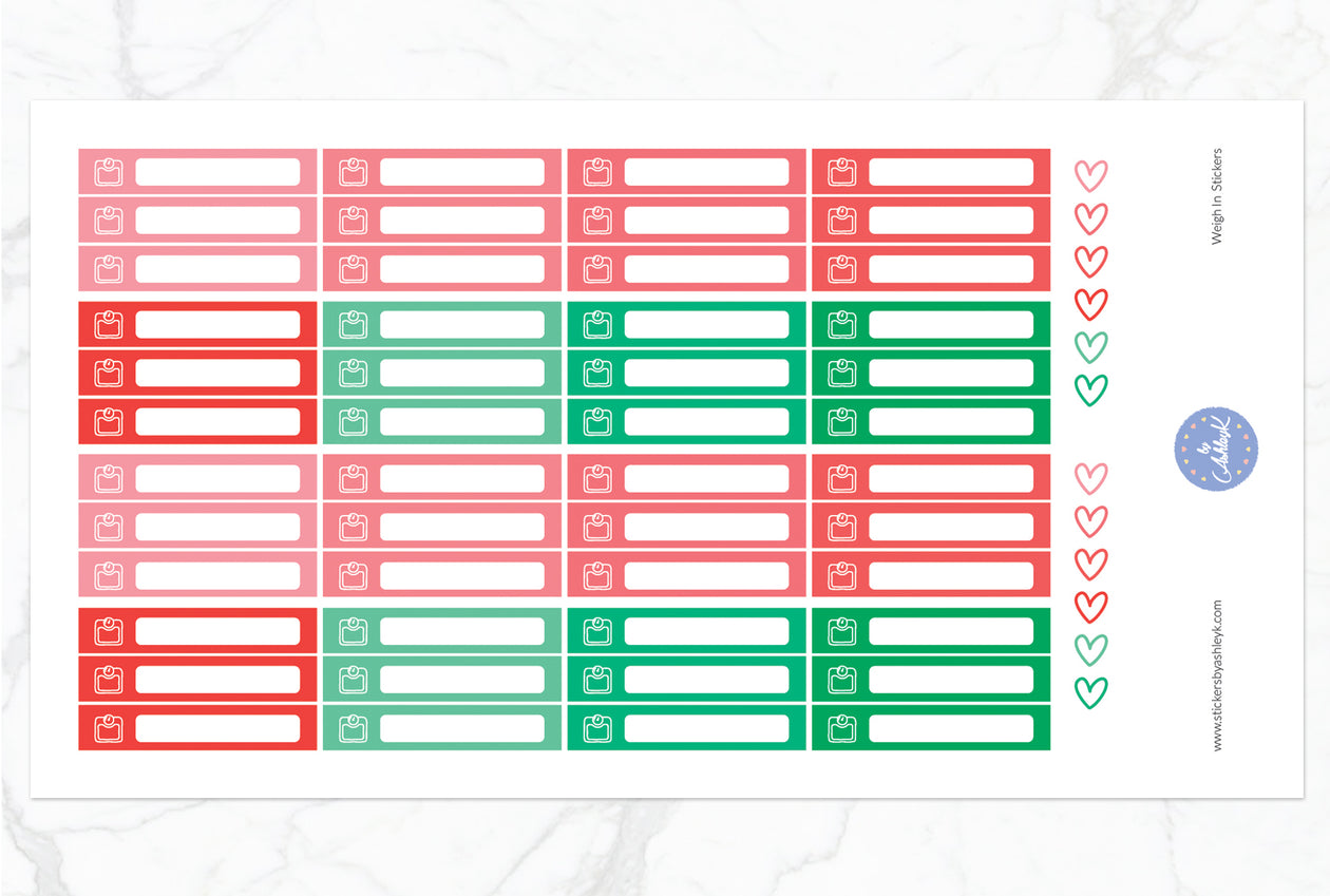 Weigh In Stickers - Watermelon