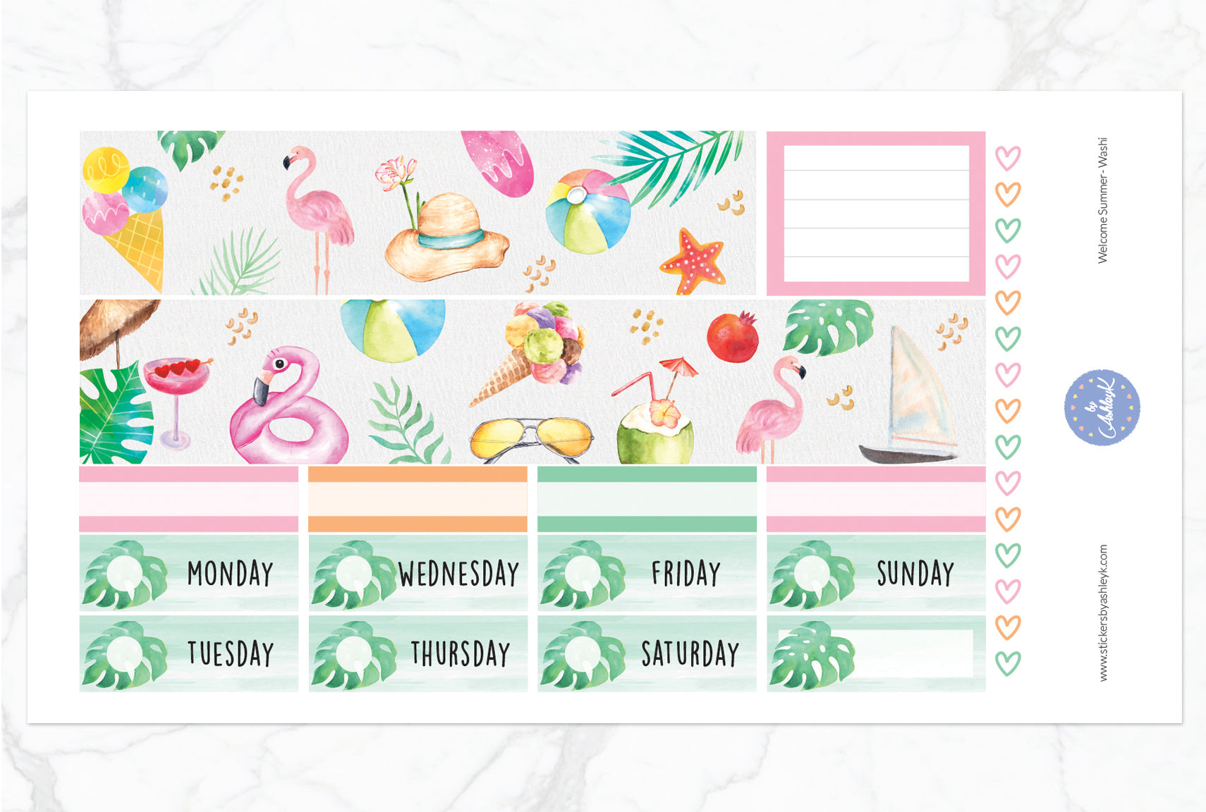 Welcome Summer Weekly Kit - Erin Condren Planner Stickers – Stickers by AshleyK welcome-summer-weekly-kit-erin-condren-planner-stickers-stickers-by-ashleyk
