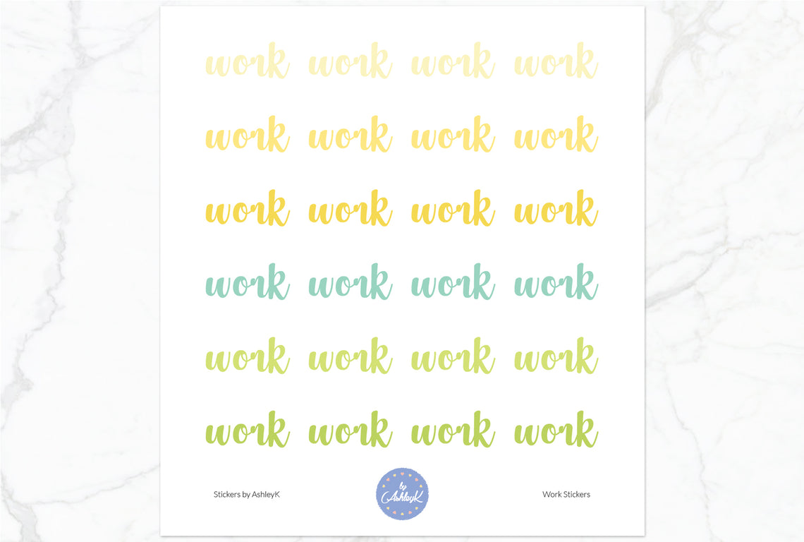 Work Stickers - Lemon&Lime