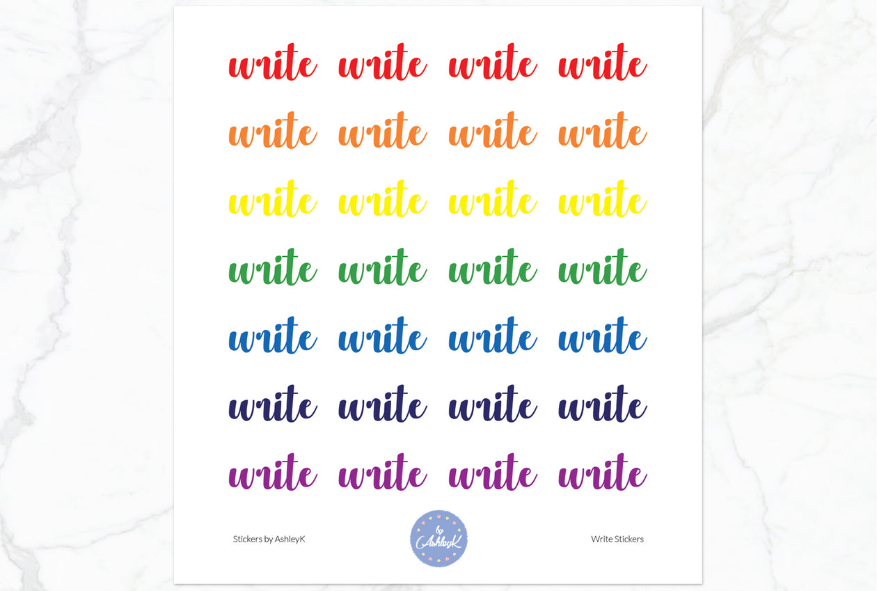 Write Stickers - Rainbow