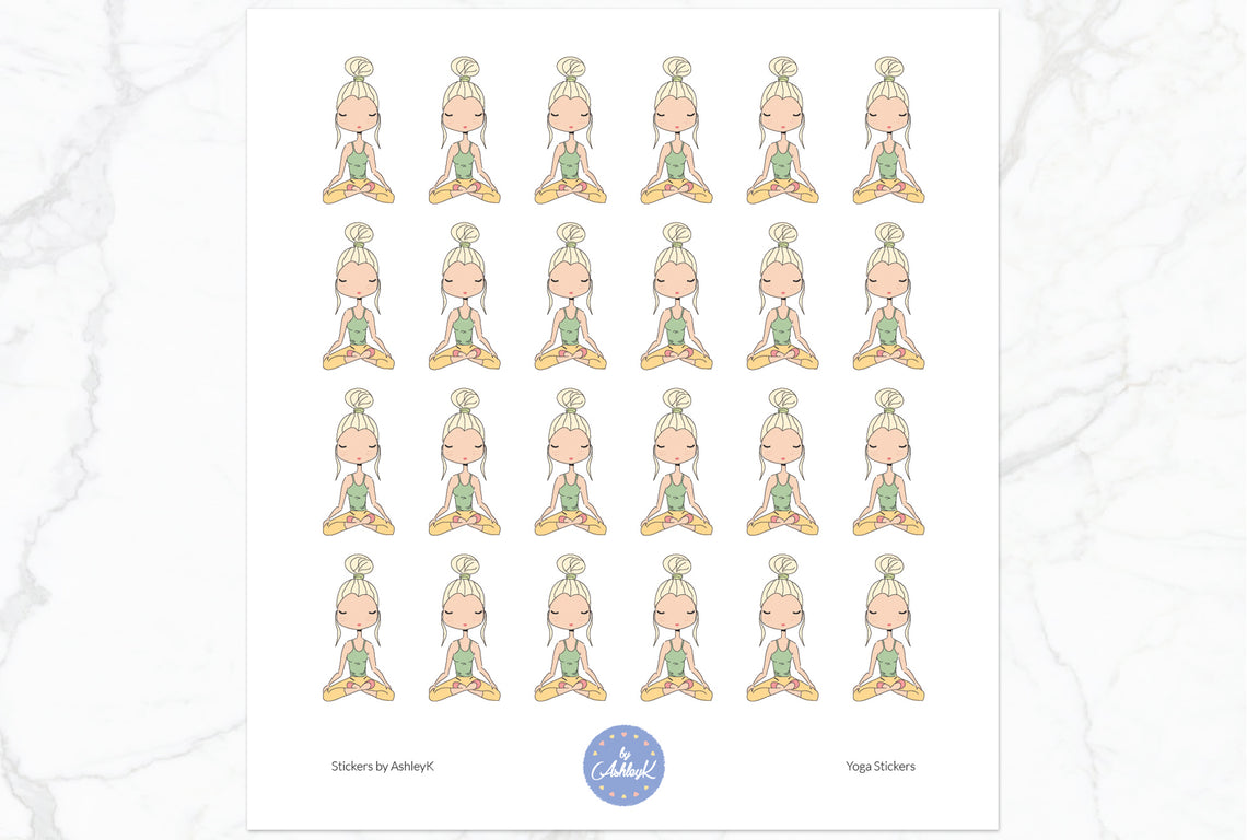 Yoga Stickers - Blonde